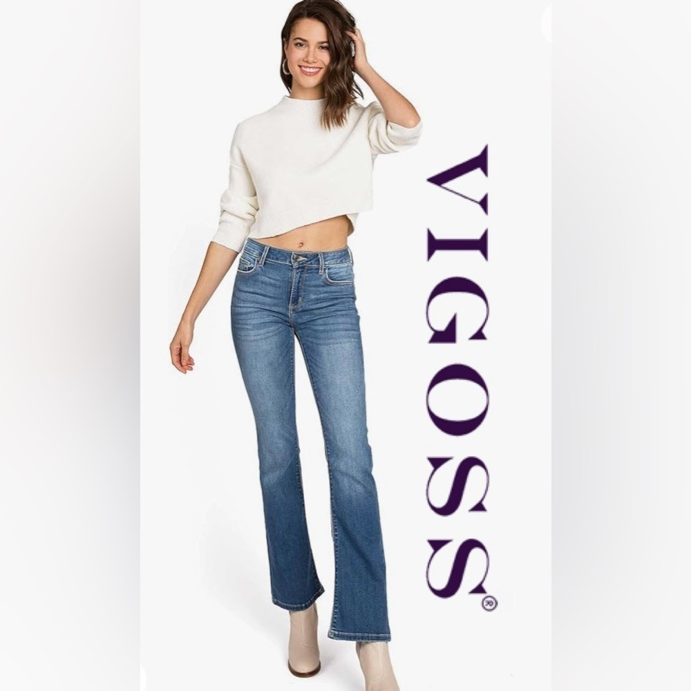 Vigoss Women's Classic Blue Boot Cut Jeans
